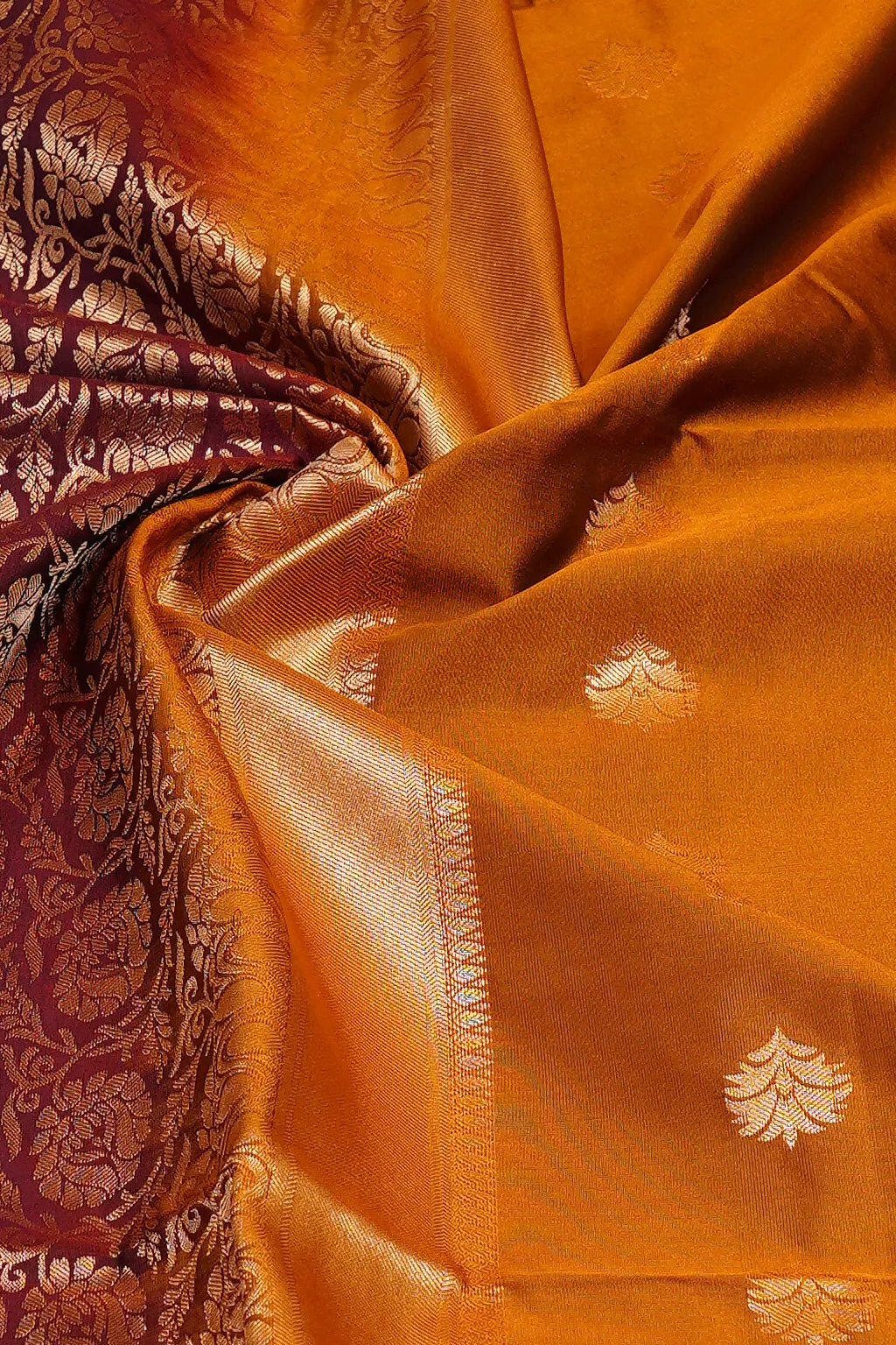Amber Wine Semi Soft Silk