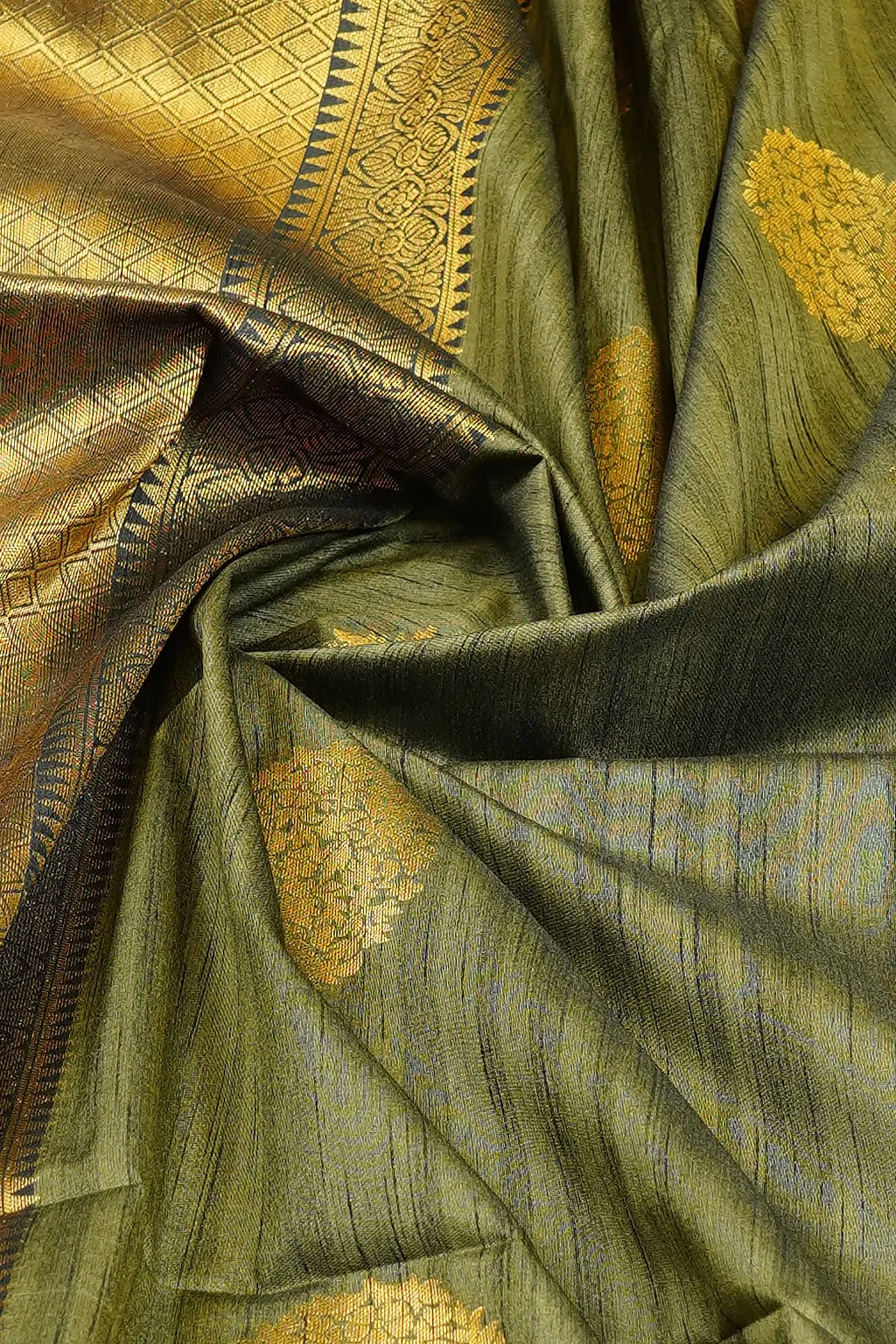 Slate Antique Gold Soft Silk