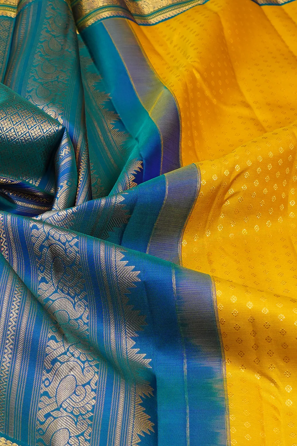 Sunshine Royal Blue Silk