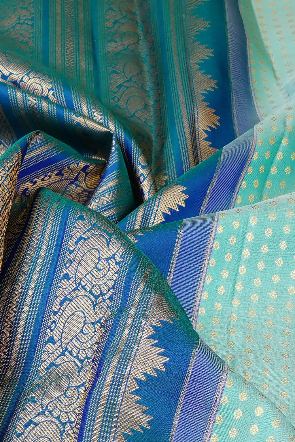 Sky Blue Regal Silk