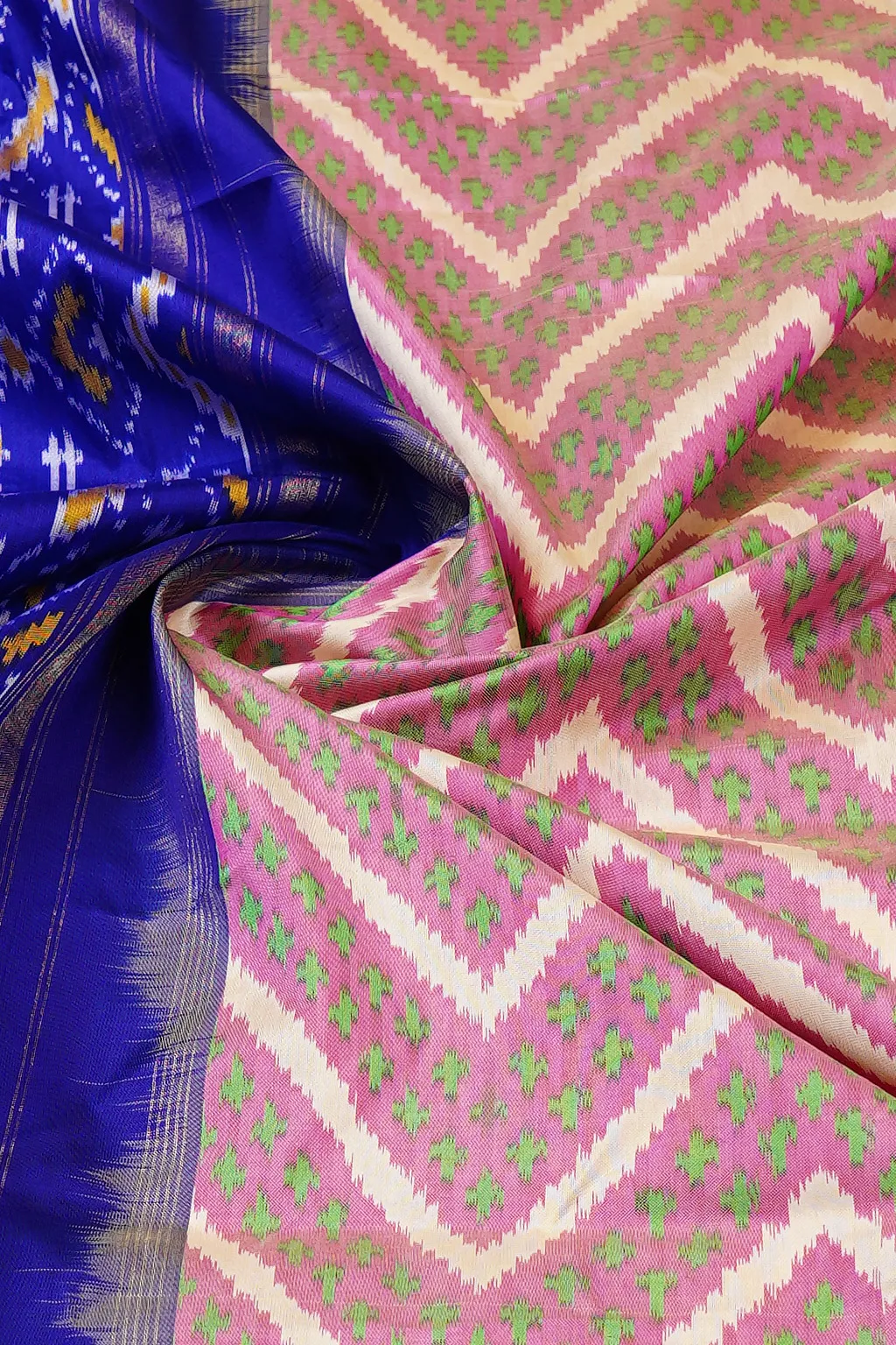 Candy Pink Zigzag Silk