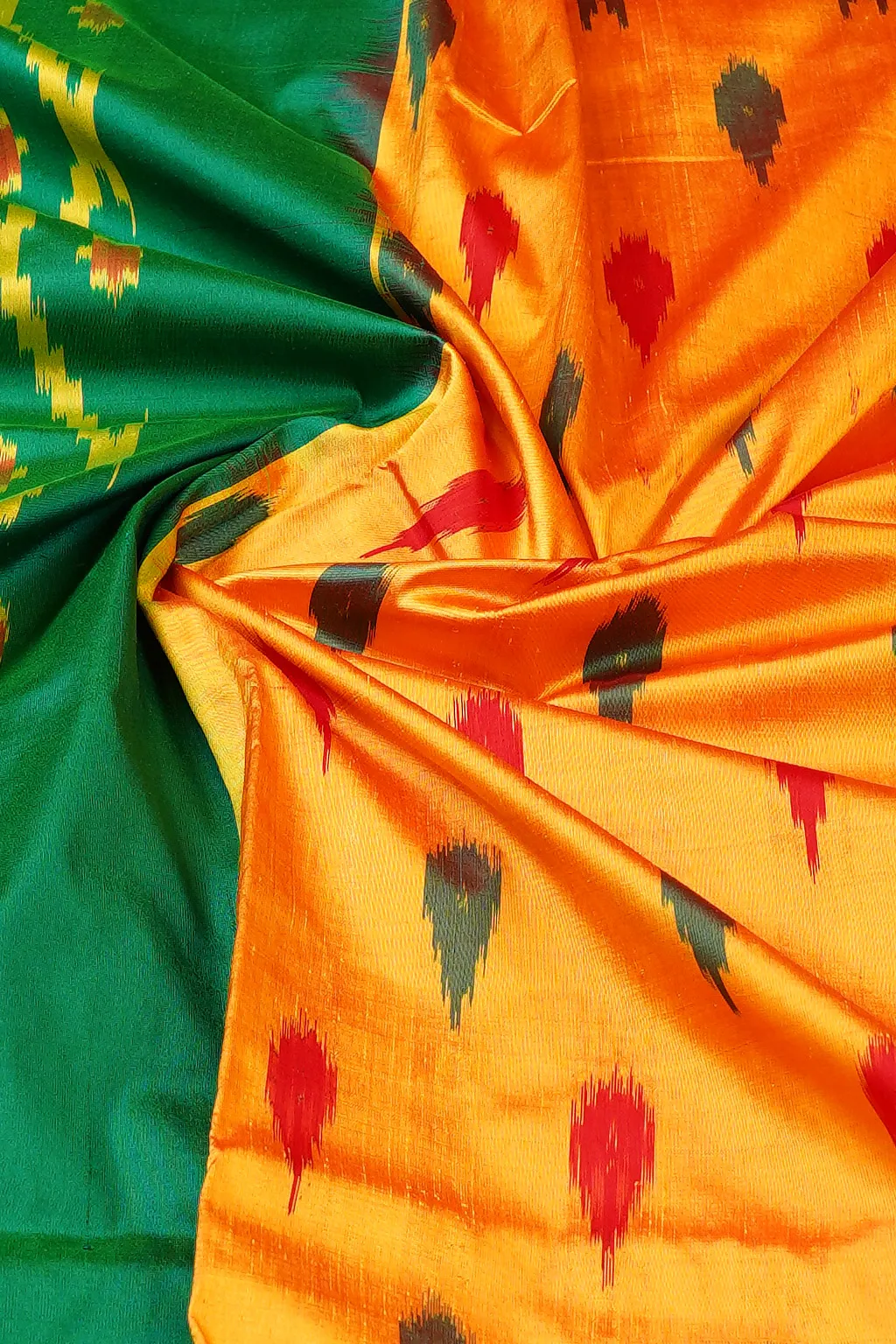 Mustard Emerald Ikat Glow
