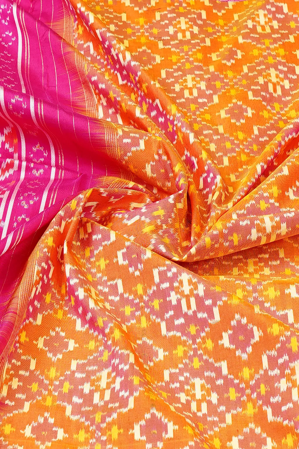 Sunset Pink Festive Silk