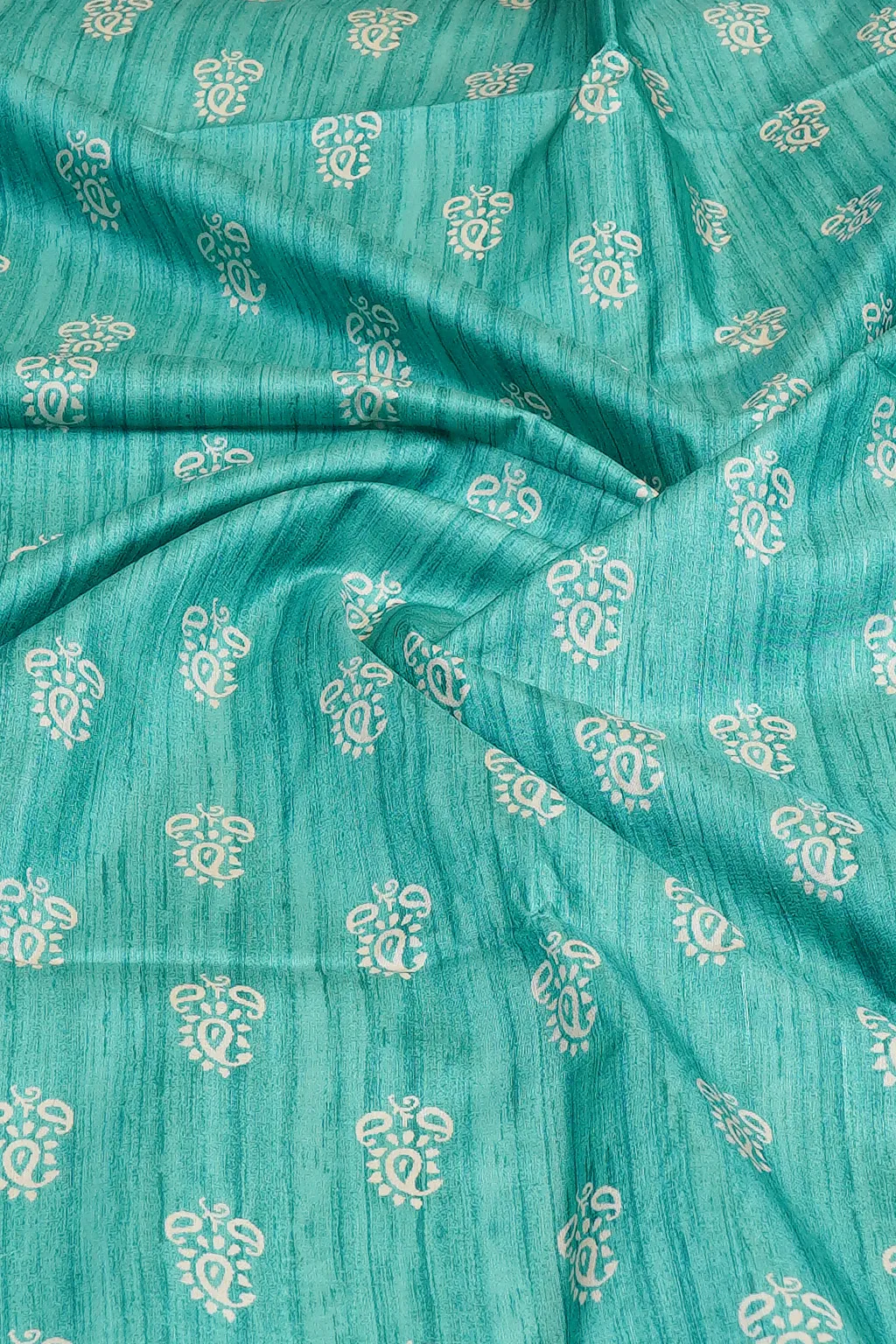 Aqua Madhubani Muse Saree