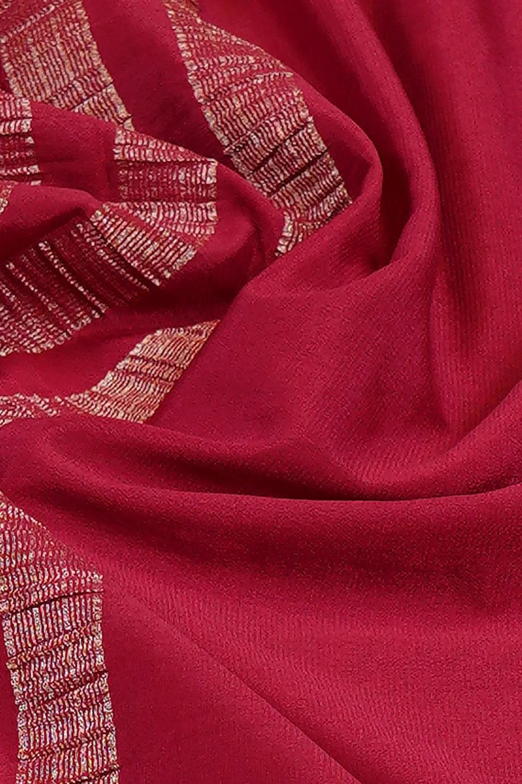 Wine Bloom Semi Mysore Silk Saree