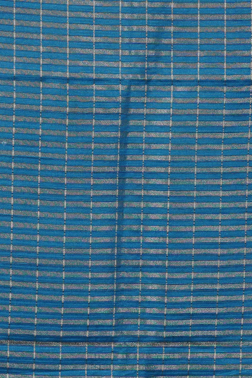 Azure Bloom Semi Tussar Silk Saree - Image 3