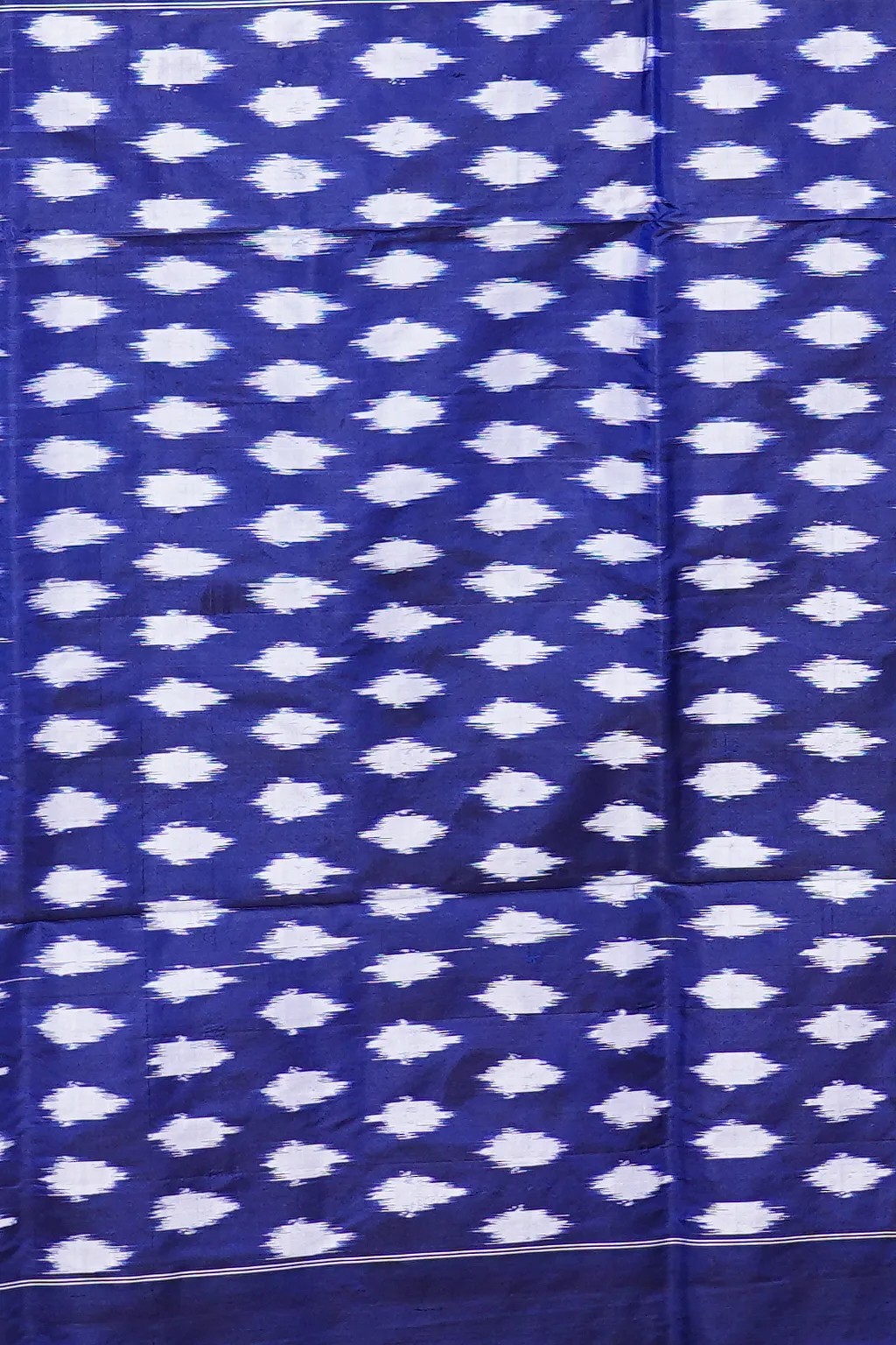 Fuchsia Blue Ikat Silk - Image 3