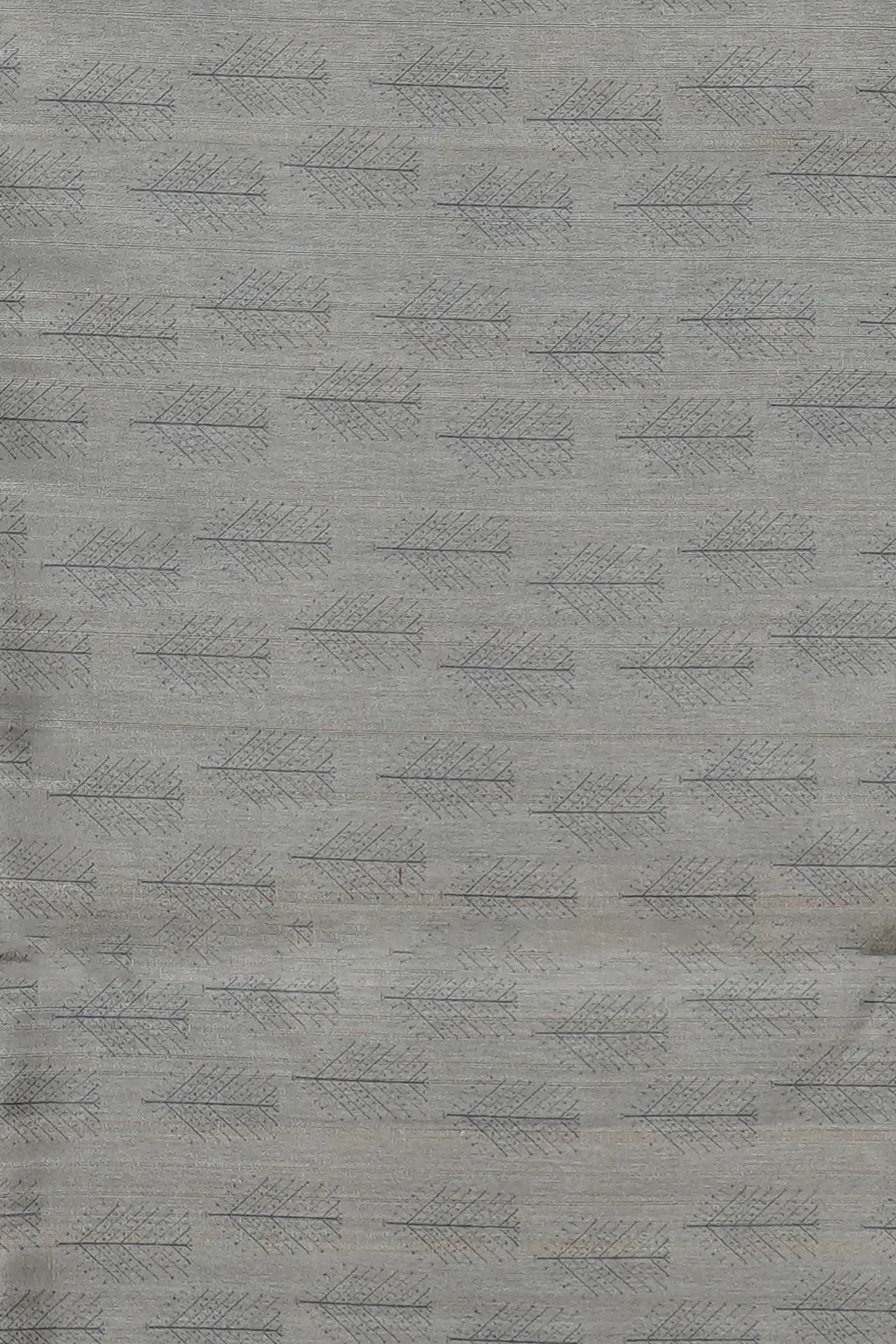 Grey Scenic Print Semi Tussar Saree - Image 3