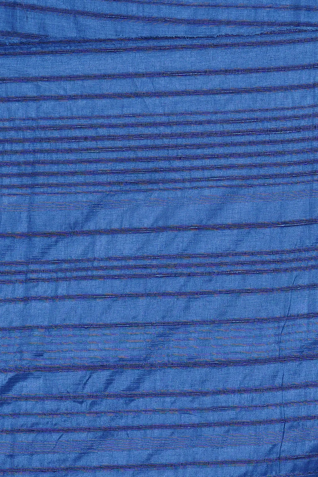 Royal Blue Semi Tussar Embroidered Saree - Image 3