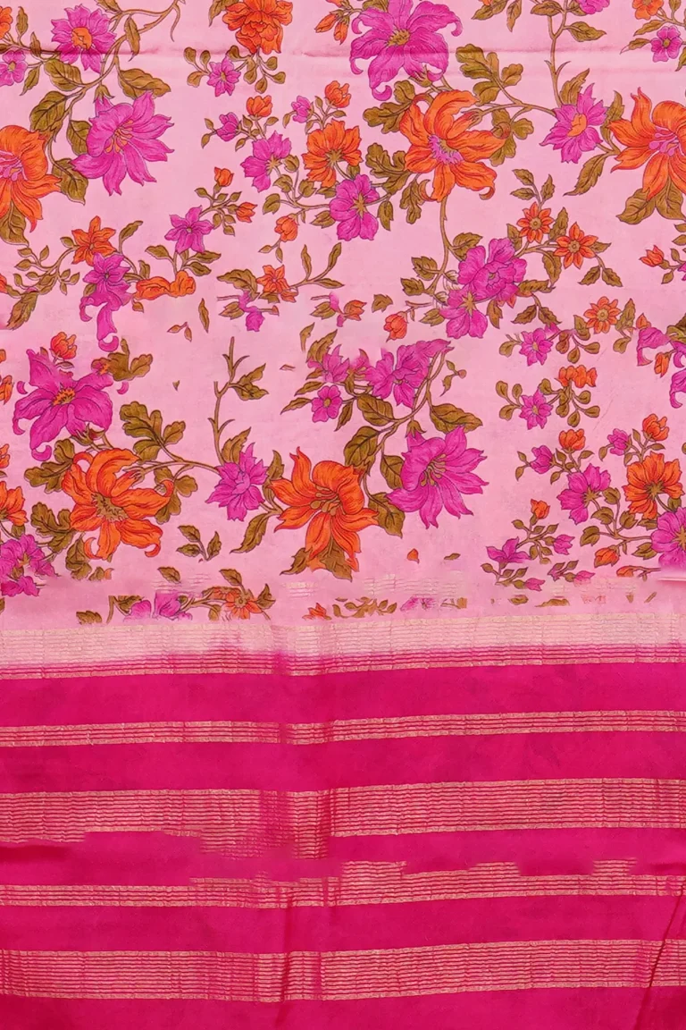 Blush Garden Printed Crepe