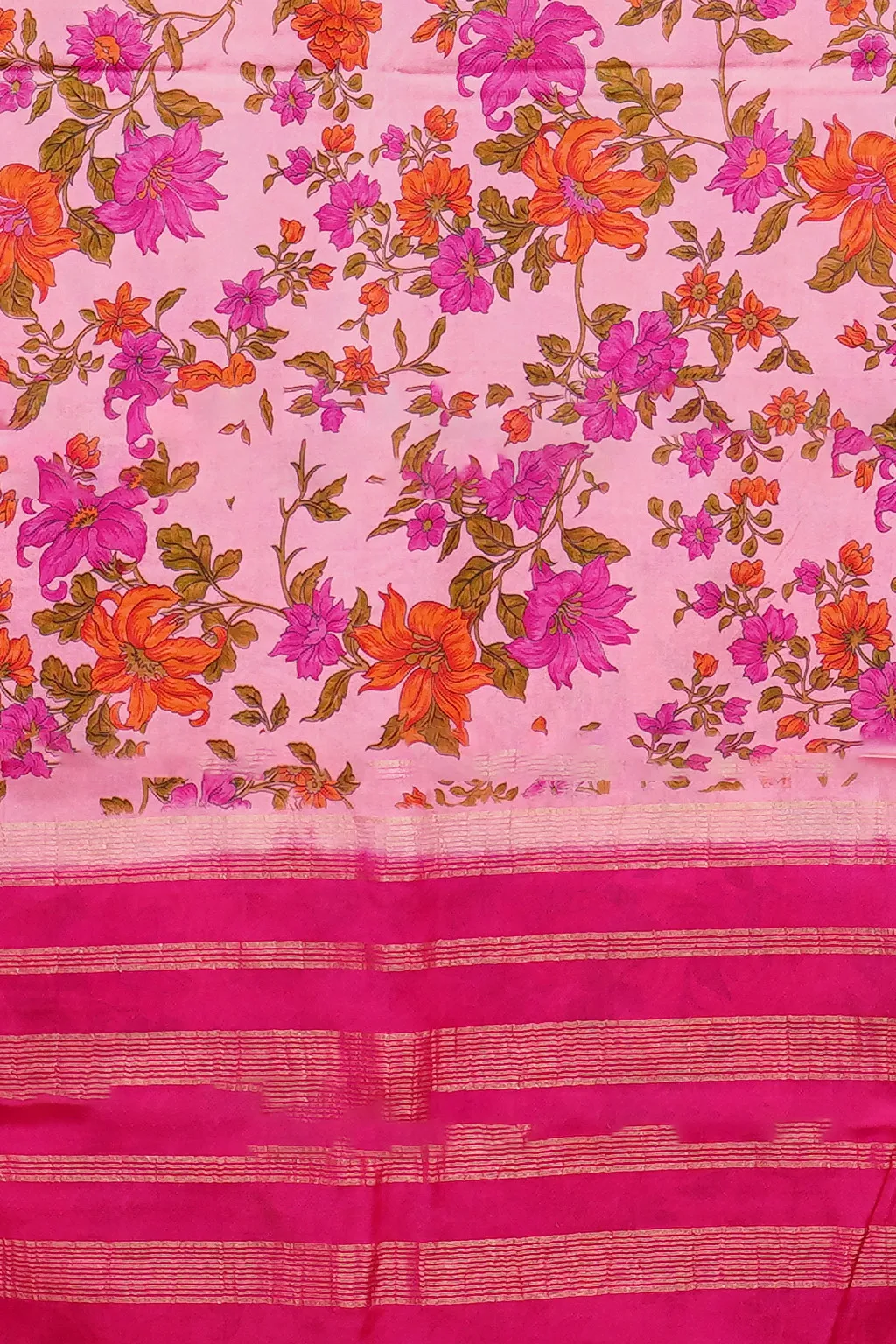 Peach Blossom Printed Crepe - Image 4