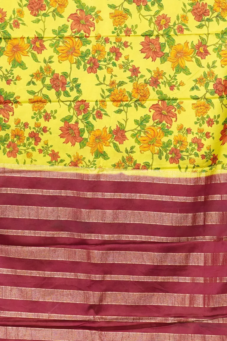 Citrus Garden Printed Crepe