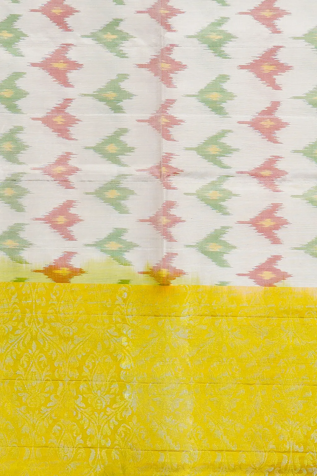 Sunlit Ikat Semi Soft Silk Saree