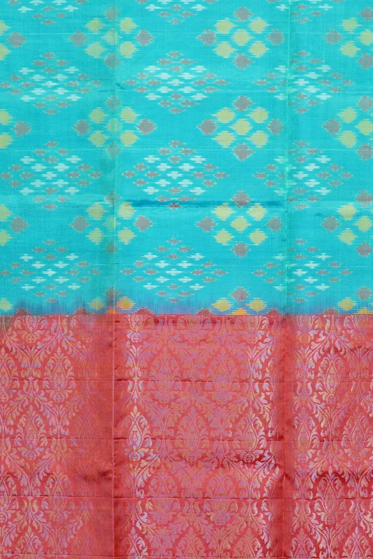 Aqua Diamond Soft Silk Saree