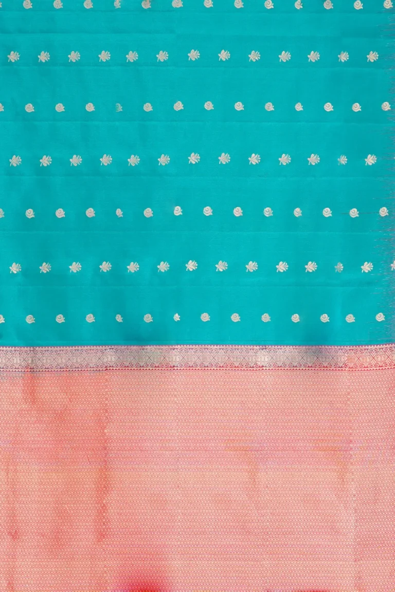Peacock Blue Soft Silk Saree