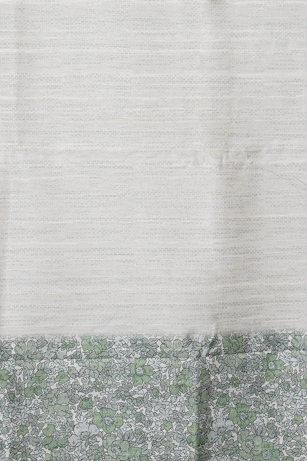Sage Green Semi Tussar Silk Saree