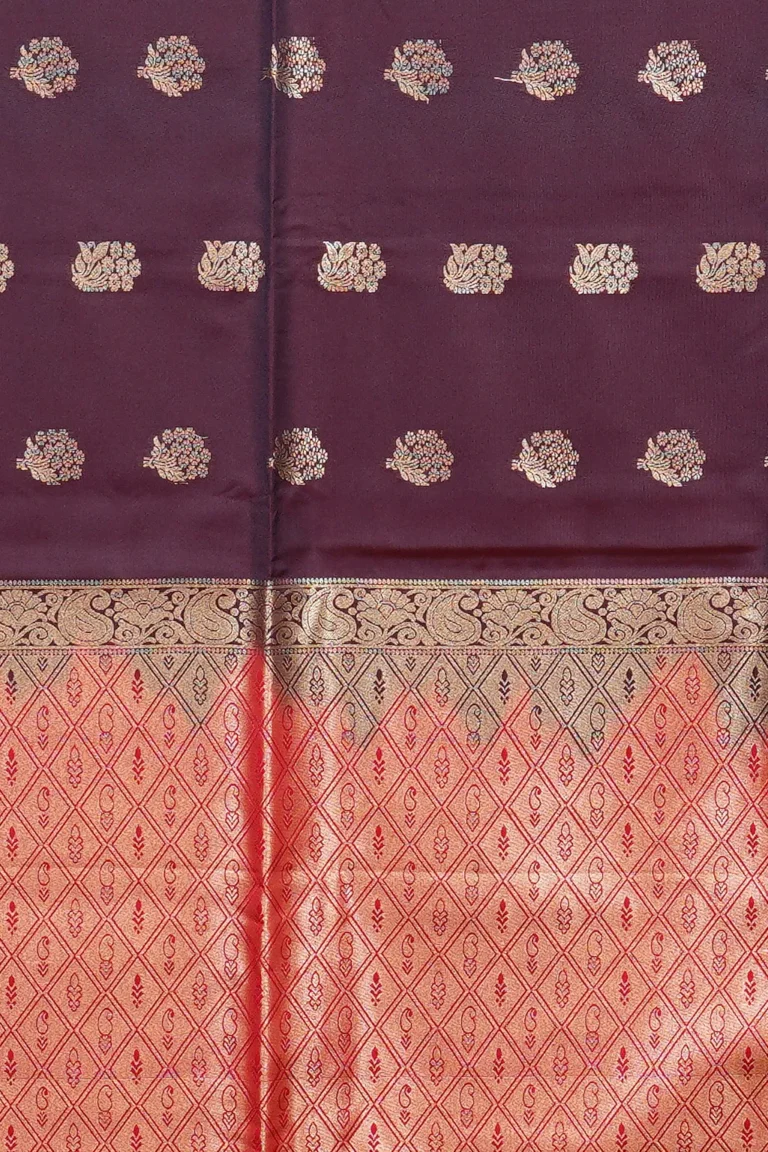 Wine Rose Semi Soft Silk