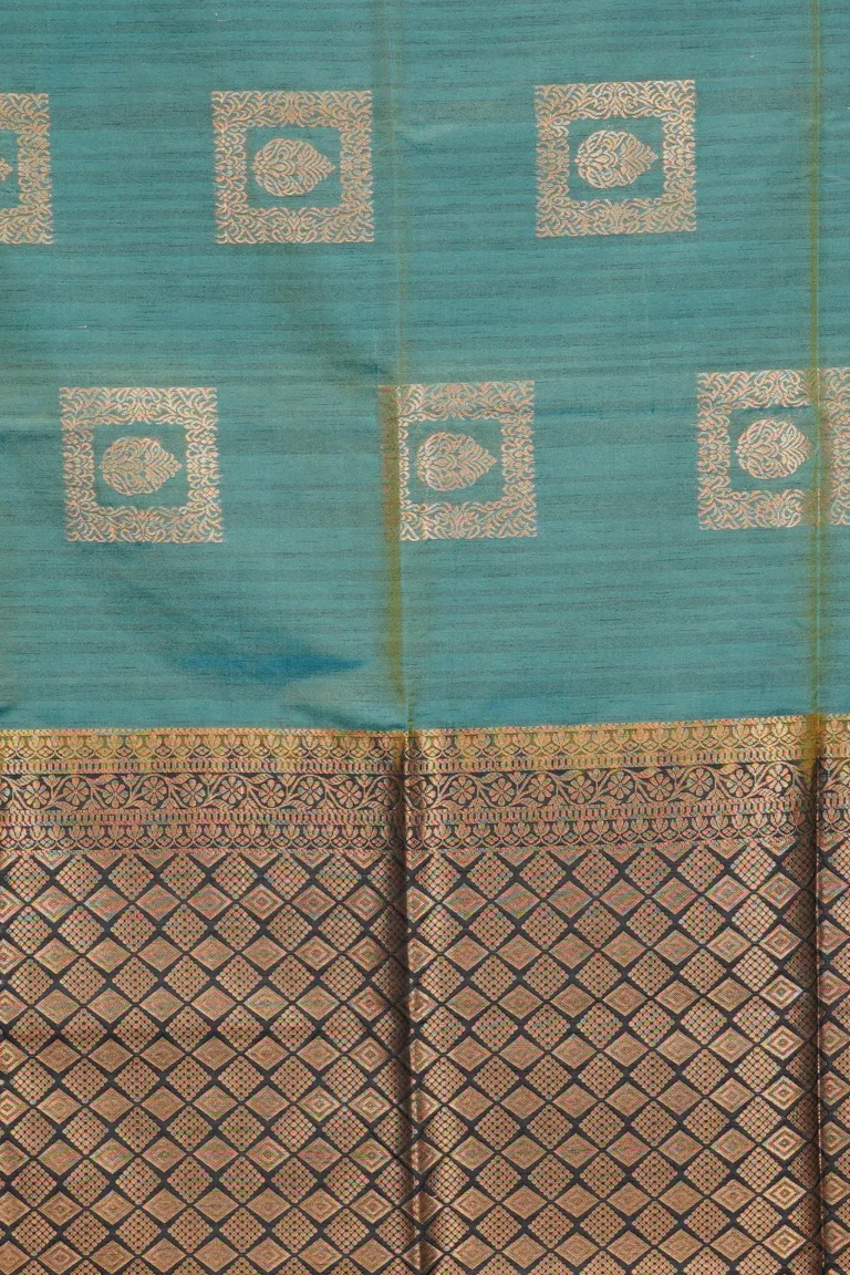 Teal Heritage Soft Silk