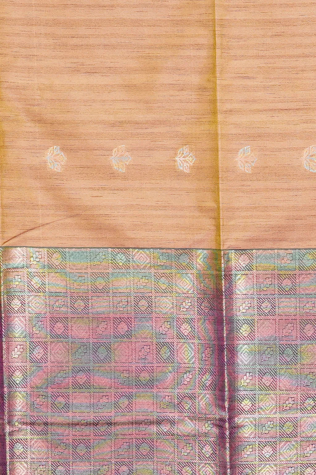 Peach Mosaic Soft Silk