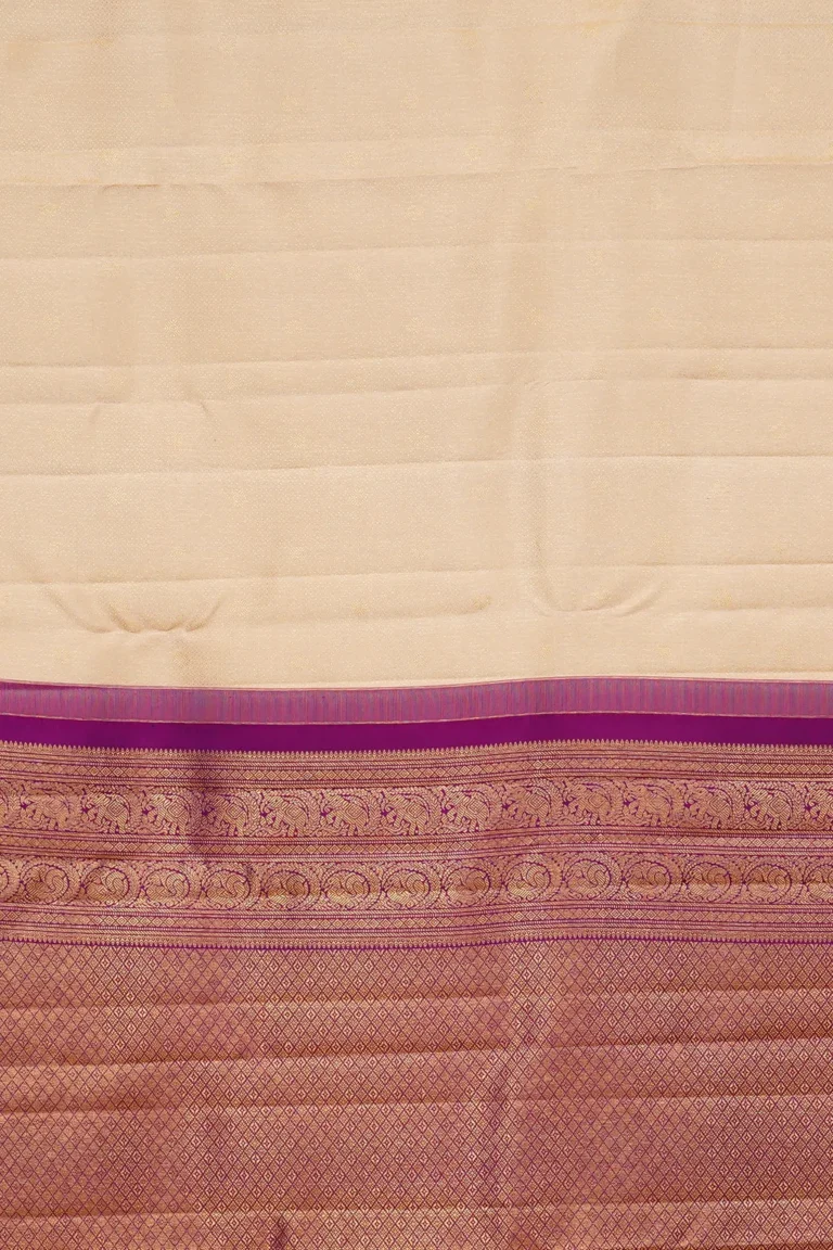 Ivory Rose Gold Silk