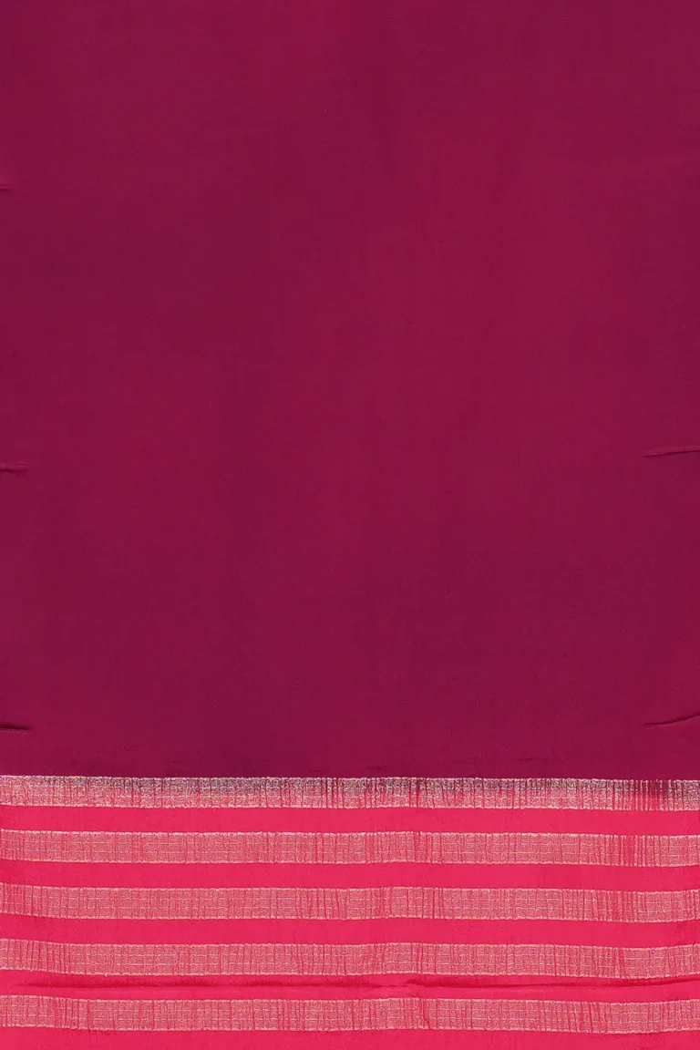 Magenta Semi Mysore Silk Saree