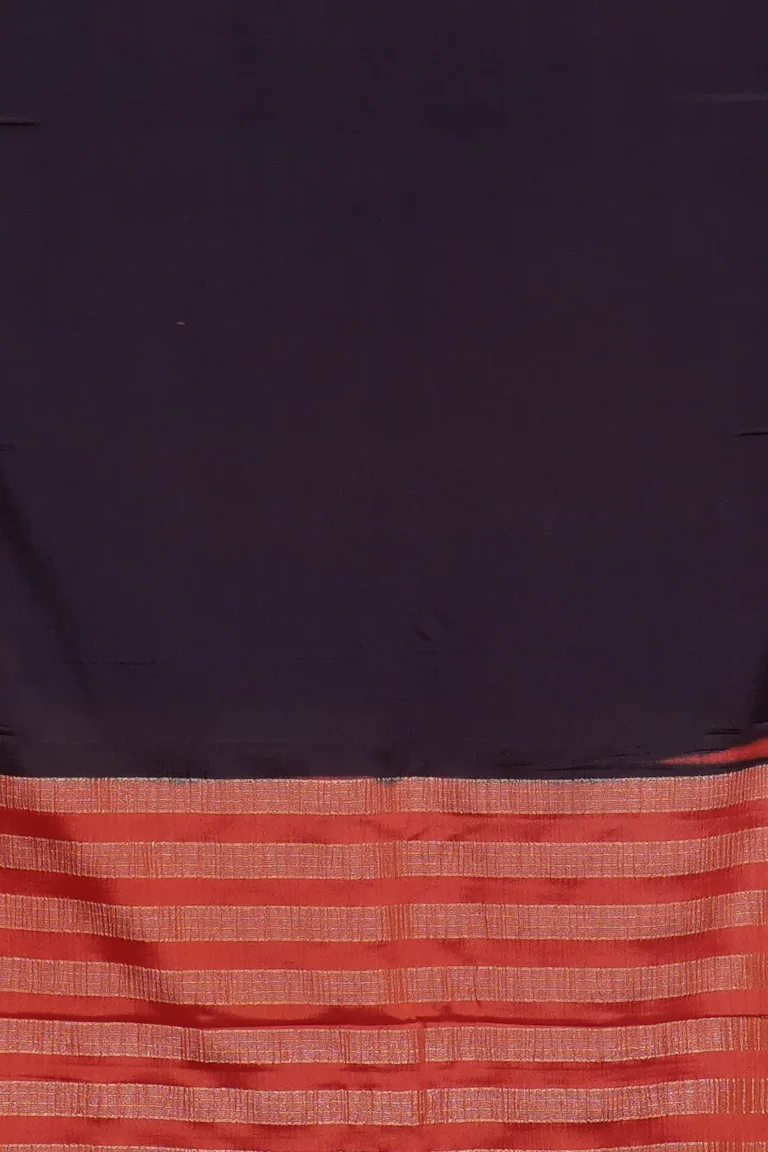 Navy Semi Mysore Silk Saree