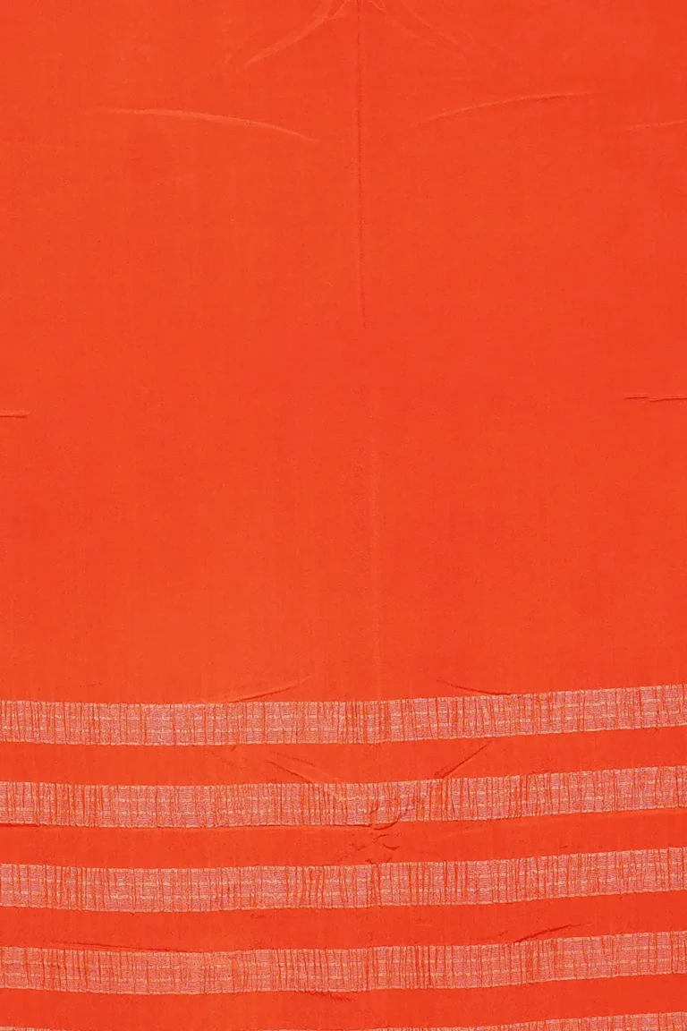 Tangerine Charm Semi Mysore Silk Saree