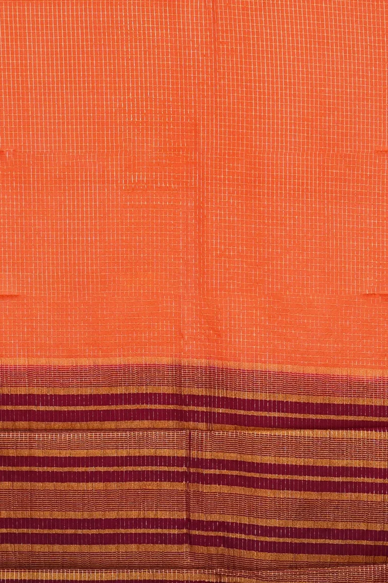 Sunset Loom Semi Mysore Silk Saree
