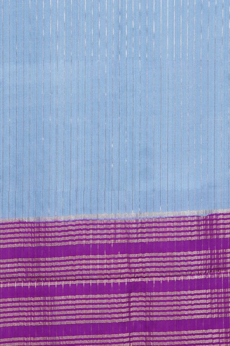 Lavender Sky Semi Mysore Silk Saree