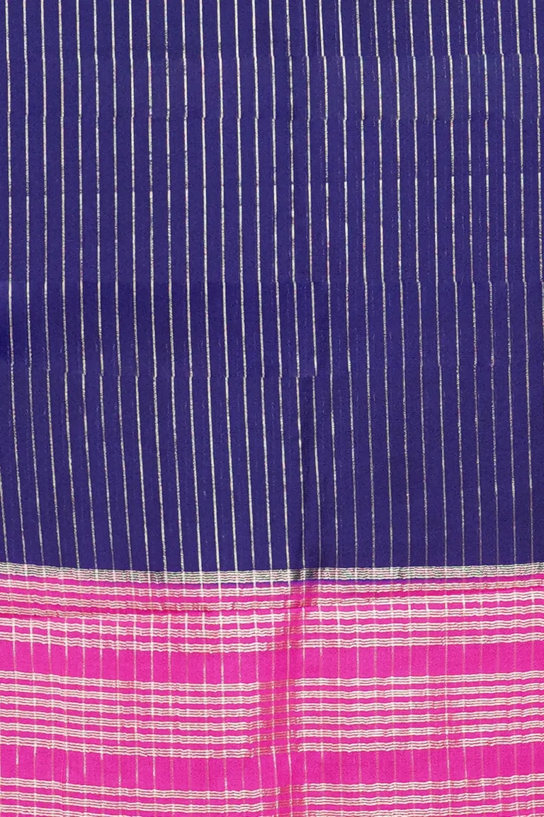 Midnight Bloom Semi Mysore Silk Saree