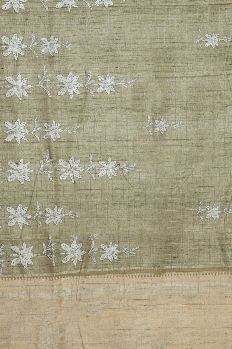 Sage Whisper Tussar Silk